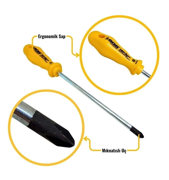 Sgs Yellow Serisi Sgs1035 5x125 Yıldız Tornavida - 2