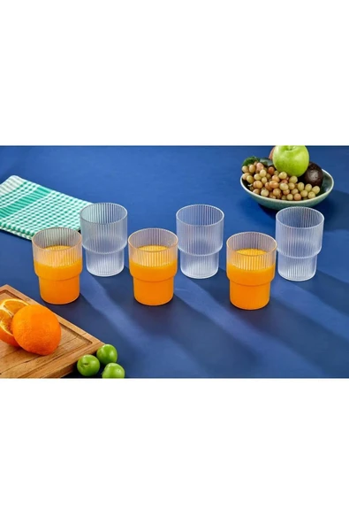 Online Kapında Lüks 6'lı Mika Origami Bardak Seti - ( Cam Değildir ) - Resim 2