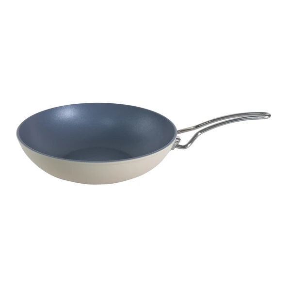 Aryıldız Colombus Crystal Metal Kulp Wok Tava - 28 Cm - Resim 2