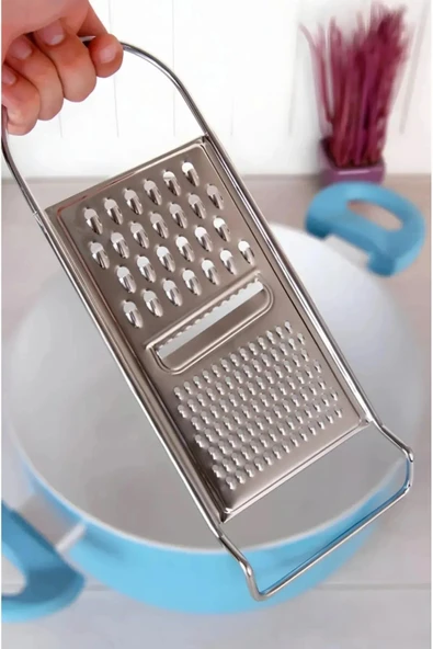 Online Kapında Tel Rende Paslanmaz Çelik A Kalite Lüks Pratik Kaşar Rendesi ürün görseli 1