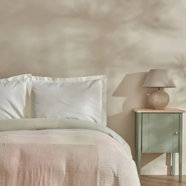 Karaca Home Cube %100 Pamuk Çift Kişilik Müslin Pike Pembe - Resim 2