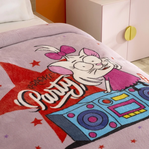 Karaca Home X Kral Şakir Canan Karaoke Party Tek Kişilik Battaniye - Resim 4