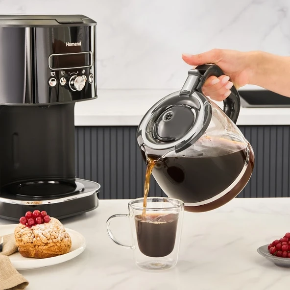 Homend Vintage Coffeebreak 5027H Filtre Kahve Makinesi Siyah - 4