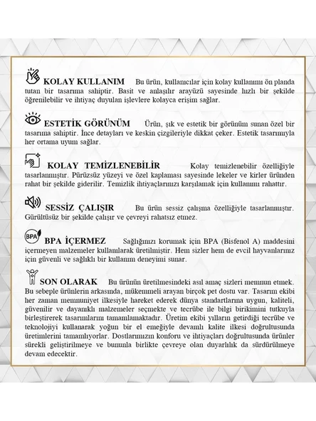 Cattie Arıtmalı Su Pınarı Klasik Model Antrasit 2.5 Lt - Sessiz, Estetik - 3