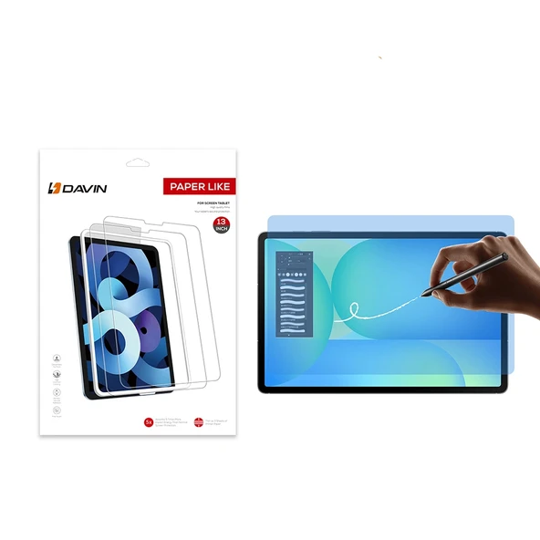Galaxy Tab S10 FE Plus Kağıt Hisli Mat Davin Paper Like Tablet Ekran Koruyucu
