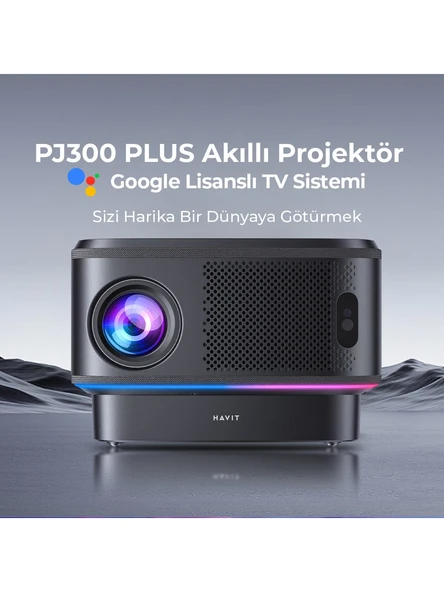 Havit PJ300 Plus Google Lisanslı Projeksiyon Cihazı - 1080P - 4