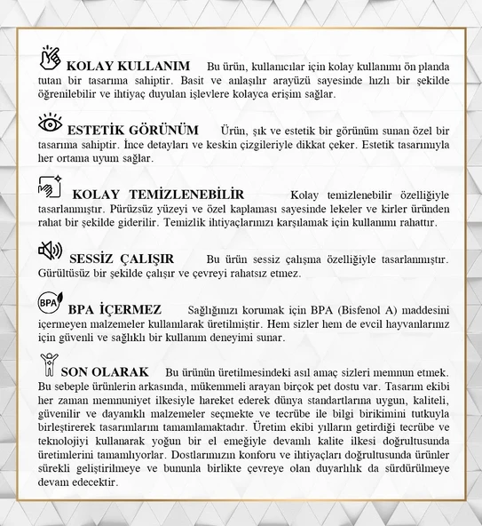 Cattie Arıtmalı Su Pınarı Akıllı Model 2.5 Lt - Seramik Filtreli - 6