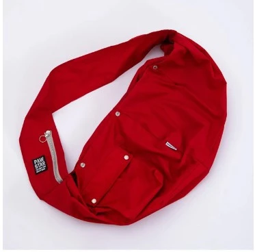 Pawstar Kırmızı Crossbody Küçük Irk Köpek Çapraz Taşıma Çantası - 2