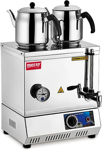 Remta EP02 30 Model Çift Demlikli Pleytsiz Elektrikli 24 lt Çay Kazanı