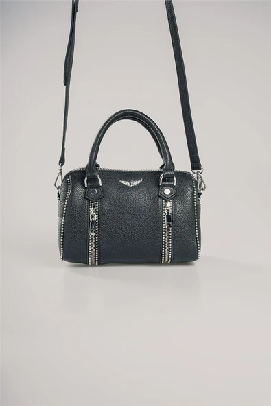 ÇÇS Siyah Kadın El ve Omuz Çantası 17822 - Resim 2