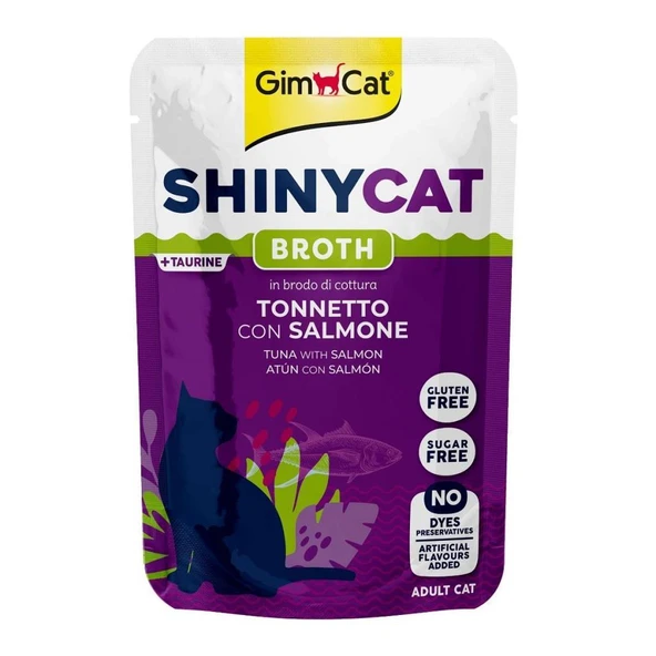 Gimcat Shinycat Tuna with Salmon Ton Balığı Somonlu Pouch Mama 70 gr ürün görseli 1