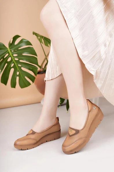 MAMMAMİA D25YA-7450 DOLGU TABAN GÜNLÜK KADIN DERİ AYAKKABI - Resim 11