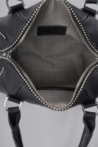 ÇÇS Siyah Kadın El ve Omuz Çantası 17822 - Resim 7