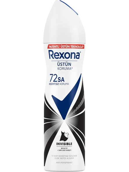 Rexona Kadın Sprey Deodorant Invisible Beyaz İz Sarı Leke Karşıtı 72 Saat Kesintisiz Üstün Koruma 150 ml - 4