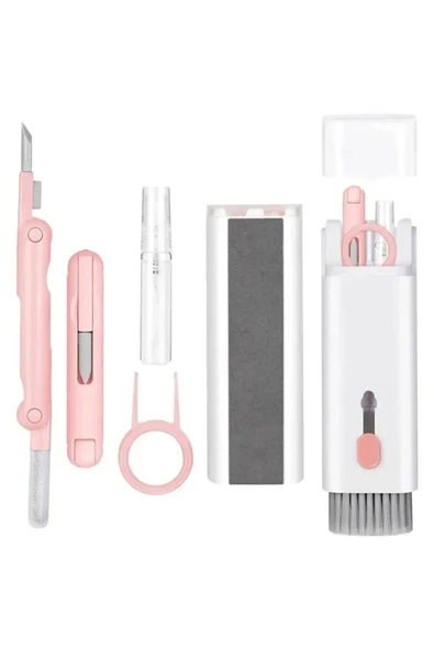 7 İn 1 Çok Fonksiyonlu Kit Ekran Bilgisayar Laptop Klavye, Telefon, Kulaklık Airpod Temizleyici Kiti - 8