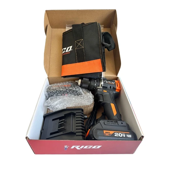 Rico 028-RE0016 Çift Akülü Şarjlı Darbeli Matkap 20V - 2