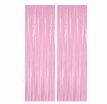 Pembe Masa Eteği, 2 Adet Pembe Arka Fon - Resim 2