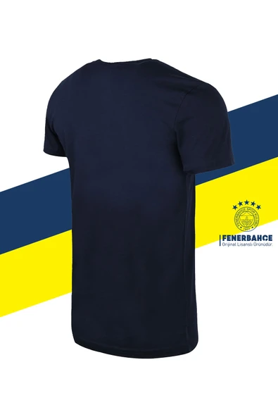 Fenerbahçe Orijinal Lisanslı Tribün 6 Renk Logolu Spor T-Shirt - Resim 4