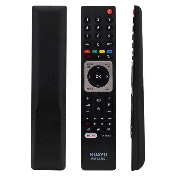 HUAYU KL RM-L1383 ARÇELİK-BEKO-GRUNDIG UNIVERSAL TÜM MODELLER 3D*NETFLIX*MY MEDIA TUŞLU  LCD-LED TV KUMANDA (5047) - 1