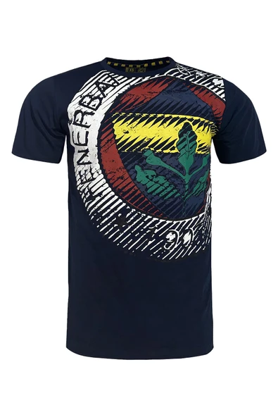 Fenerbahçe Orijinal Lisanslı Tribün 6 Renk Logolu Spor T-Shirt - Resim 5