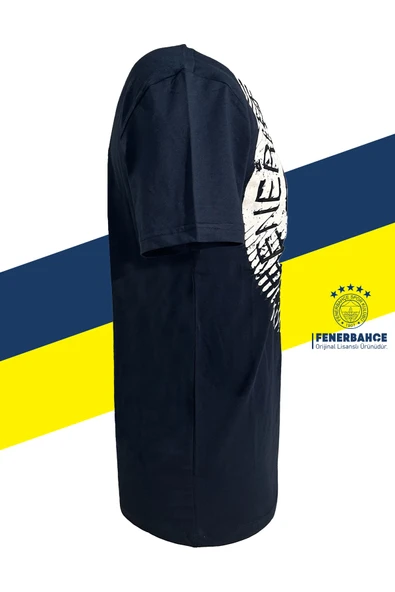 Fenerbahçe Orijinal Lisanslı Tribün 6 Renk Logolu Spor T-Shirt - Resim 3
