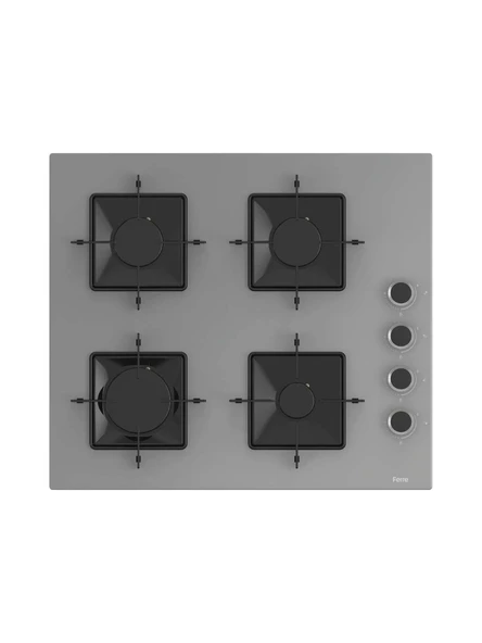 Ferre Pure Ss Serisi Gri Cam Ankastre Set D088 - SS208 - XE61MDV - 4