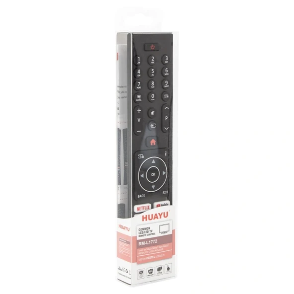 HUAYU KL VESTEL RM-L1772 NETFLIX-YOUTUBE-PRIME VIDEO TUŞLU UNIVERSAL LCD LED TV KUMANDA (5047) - 2
