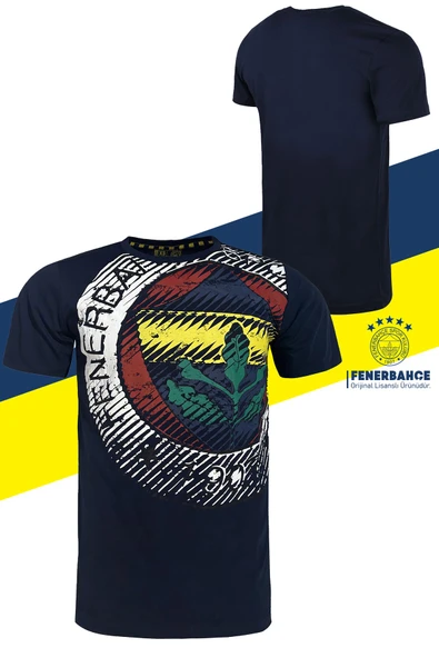 Fenerbahçe Orijinal Lisanslı Tribün 6 Renk Logolu Spor T-Shirt ürün görseli