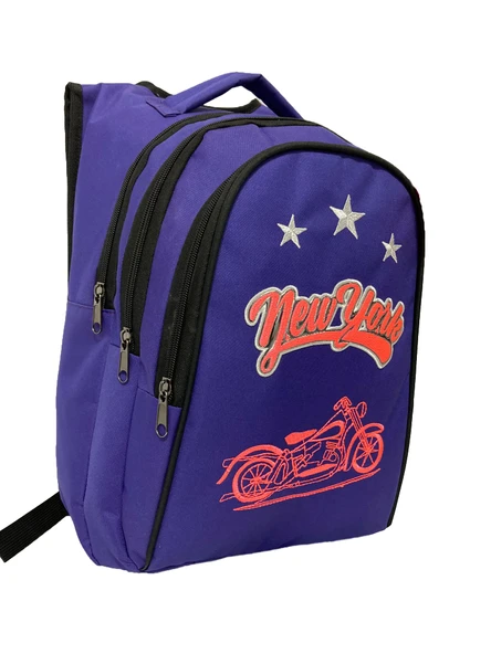 Ortaokul Lise Öğrenci Sırt Çantası Mor ürün görseli