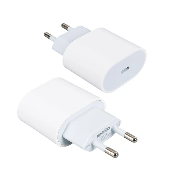 Weko Wk-26524 Beyaz Pd 20 Watt Iphone Type-C Hızlı Şarj Başlığı - 2