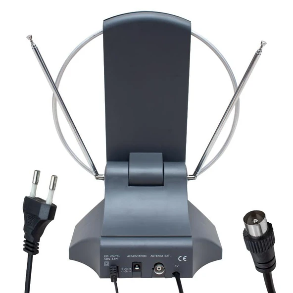 Powermaster Uhf-Vhf Renkli Elektrikli Tv  Fm Üstü Anten DT-101 - 2