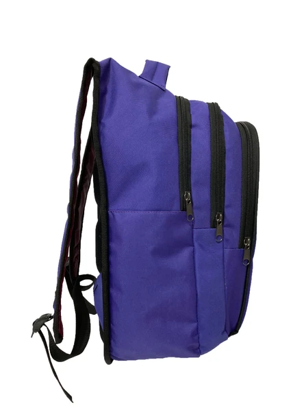Ortaokul Lise Öğrenci Sırt Çantası Mor - Resim 4