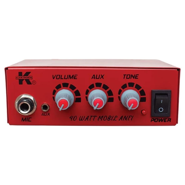 12 Volt 40 Watt Mini Metal Kasa Pazarcı Anfisi - Resim 2