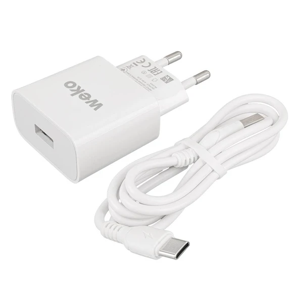 Weko WK-21435 M7 2.1 Amper Telefon Şarj Adaptörü + Type-C Kablo - 4