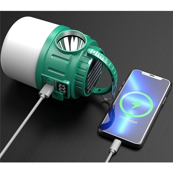 Powermaster V65-3 24 Led 1200 MAH Solar Kamp Lambası - 3