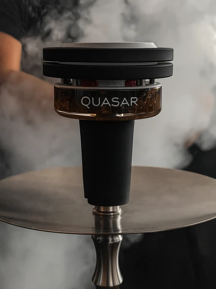 Quasar RAAS 2 Nargile Lülesi Isı Dayanıklı Cam ve Silikon Taban Orijinal Ürün - 2