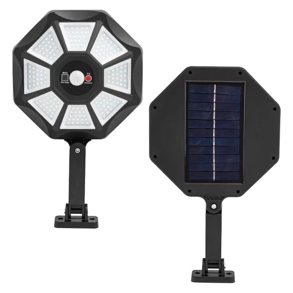 Powermaster ZB-168A Kumandalı Sensörlü Beyaz Solar Aydınlatma - 2