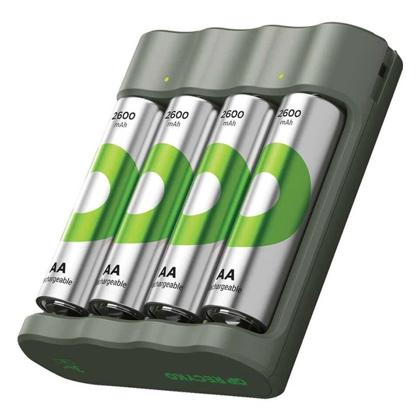 Gp Recyko B441 4*2600 Mah R6 AA Pilli Şarj Cihazı (B441/270HCER21-2GTLB4)