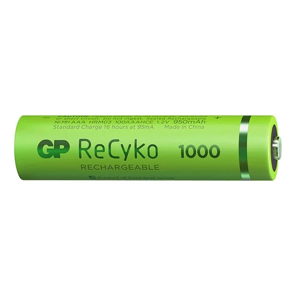 Gp Recyko 950 Mah R03 AAA Şarjlı 2'Li Pil - Resim 2