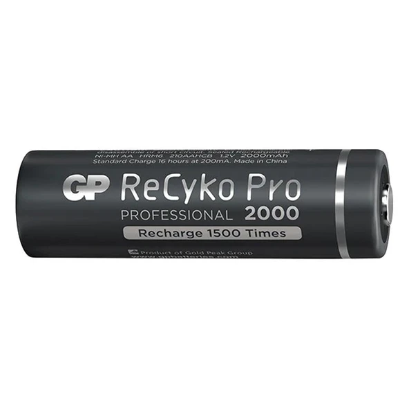 Gp Recyko Pro AA 2000 Mah Şarjlı 4'Lü Pil - 2