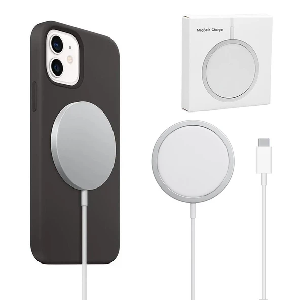 Powermaster Magsafe Magnet Wireless Şarj Cihazı 5V/3A USB Type-C