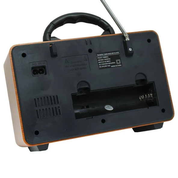 Magicvoice MV-115BT USB - SD - FM - Bluetooth Destekli Nostaljik Radyo - 4