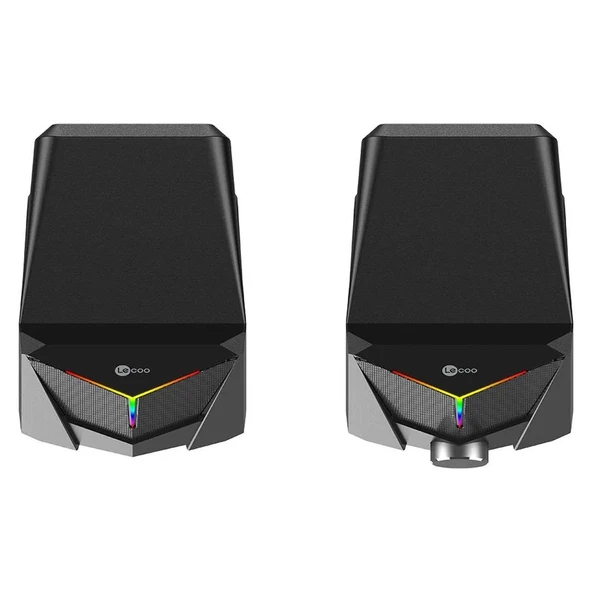Lenovo Lecoo DS104 Kablolu Usb + 3.5Mm Jack 6W 80Db Rgb Işıklı 1+1 Gaming Speaker - Hoparlör - 4