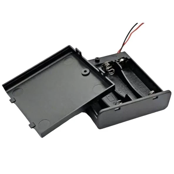 Powermaster 4'Lü AA Kapaklı Switch'li Pil Yuvası (IC-233F) - 4