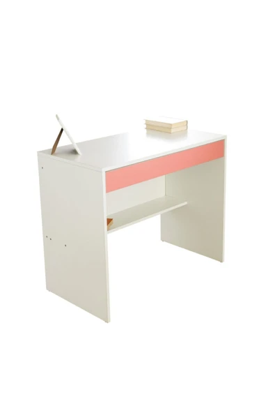Güven Mobilya Pembe Çalışma Masalı Dolaplı Ranza Takım - 5