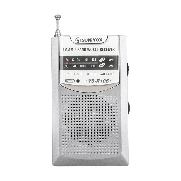 Sonivox VS-R106 Analog Radyo Gri Renk