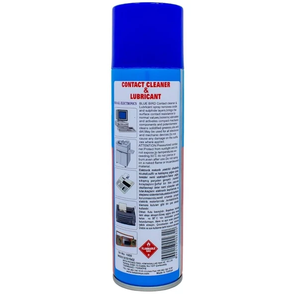 Blue Bird BB-257 Contact Yağlı Sprey 250 Ml - 2