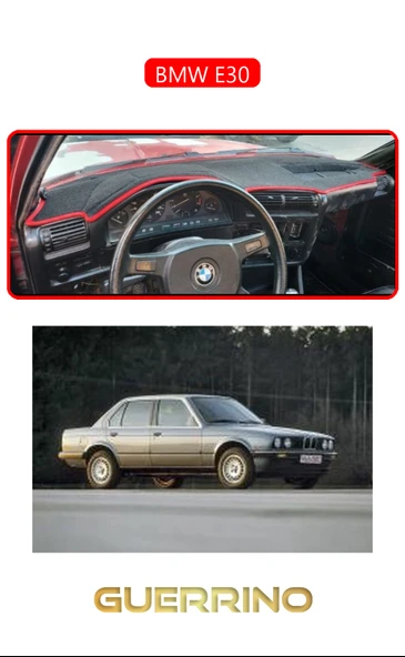 Guerrino  BMW E30TORPİDO KORUMA HALISI KIRMIZI KENAR ürün görseli