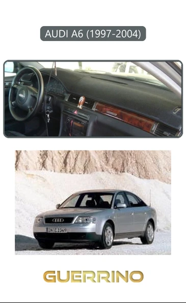 Guerrino  AUDI A6 (1997-2004)TORPİDO KORUMA HALISI GRİ KENAR ürün görseli