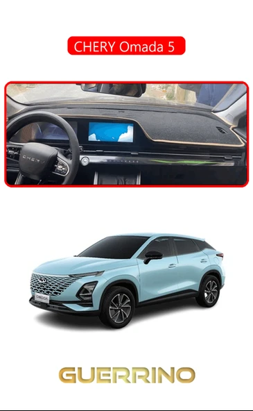 Guerrino  Chery Omada 5 TORPİDO KORUMA HALISI KIRMIZI KENAR ürün görseli